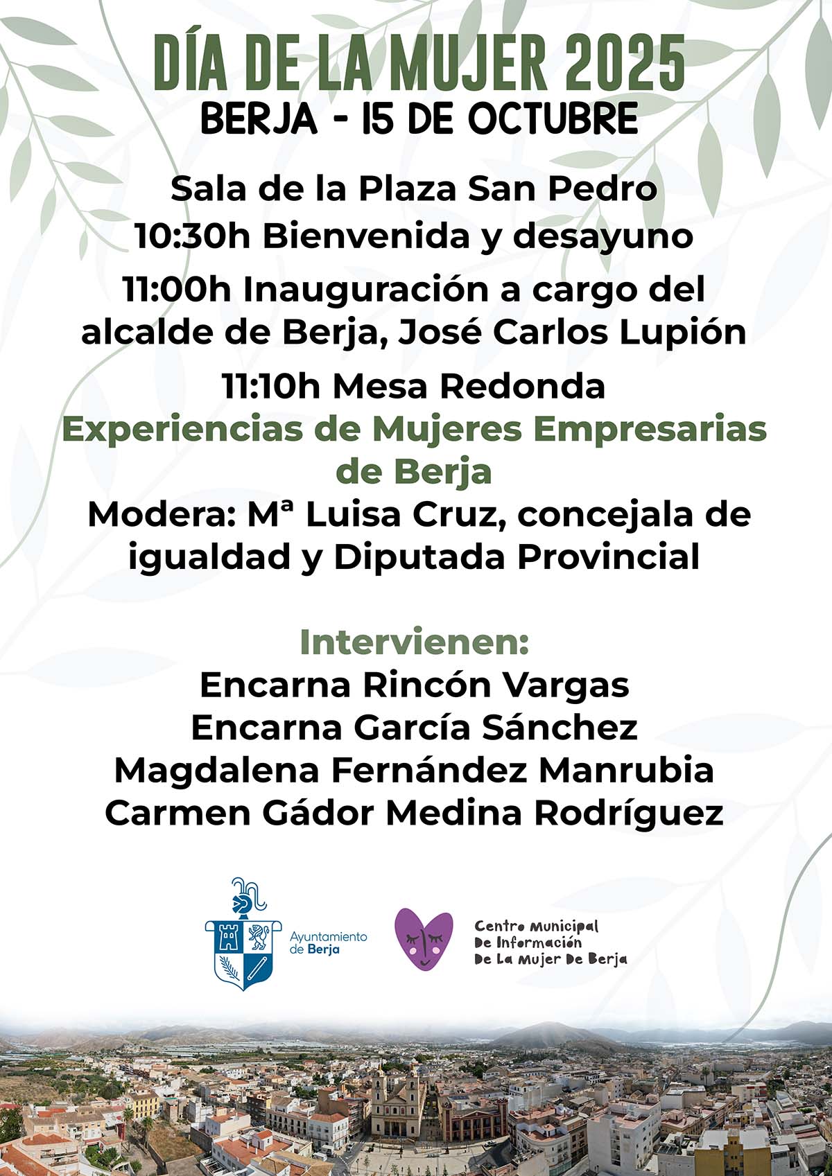 El Día de la Mujer Rural reúne en Berja a emprendedoras locales para compartir experiencias